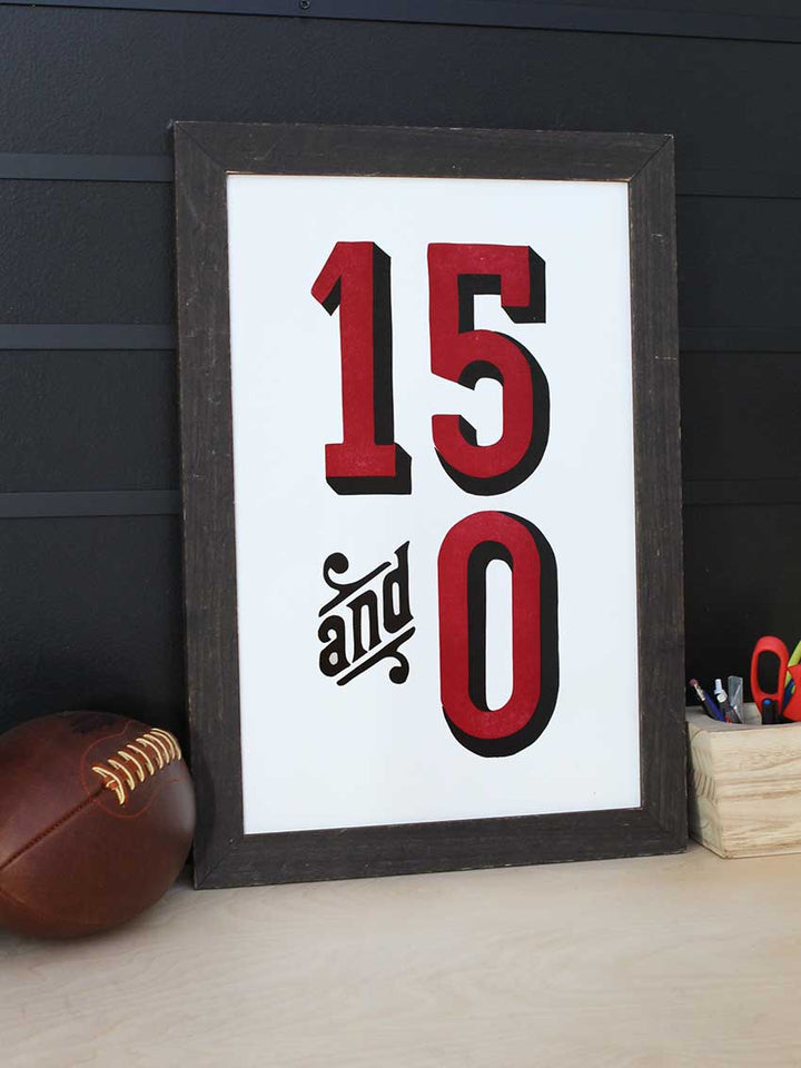 Fifteen and 0 Dawgs