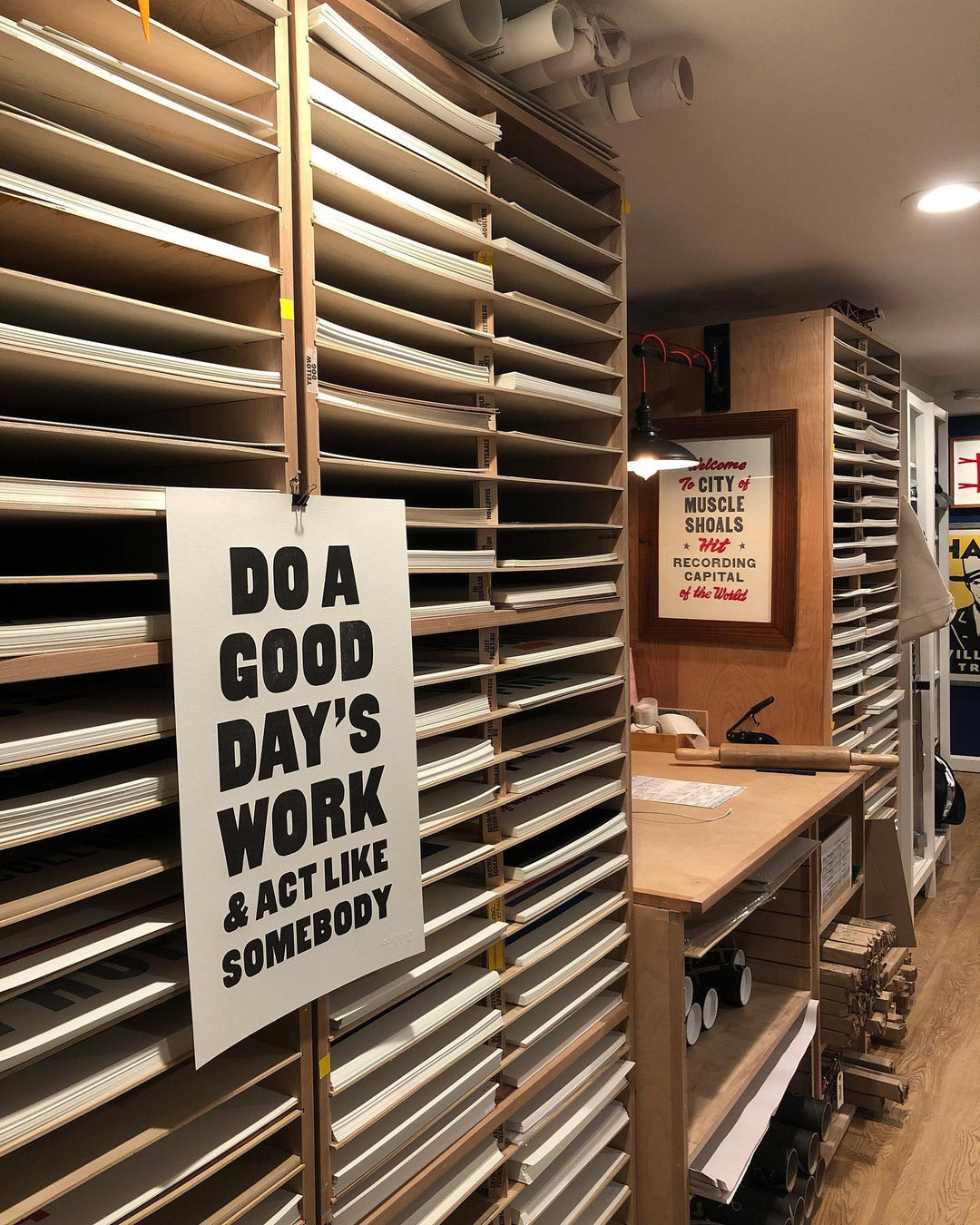 Stock it, hang it, work...
