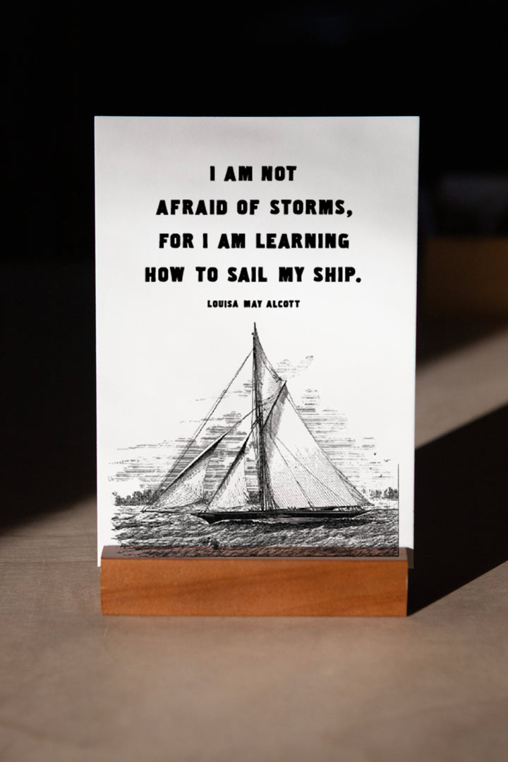 Learning to Sail - Tabletop Print