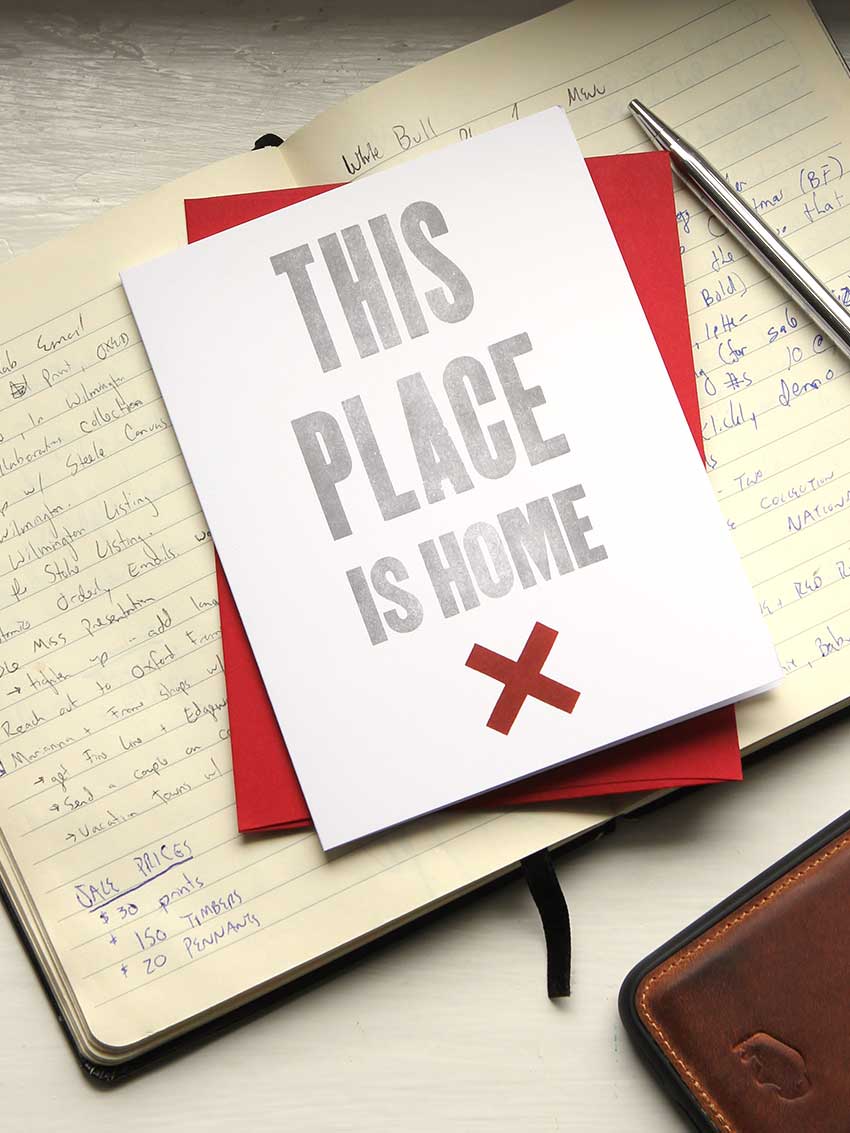 This Place Is Home Card - Old Try